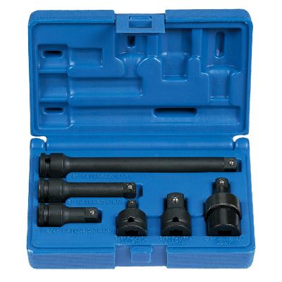 GRE1100 image(0) - Grey Pneumatic 3/8" Drive 6 Piece Adapter/Extension Set