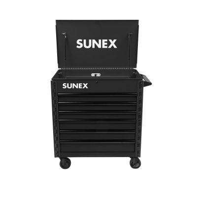 SUN8056FDBK image(0) - SUNEX Premium Full Drawer Service Cart - Black