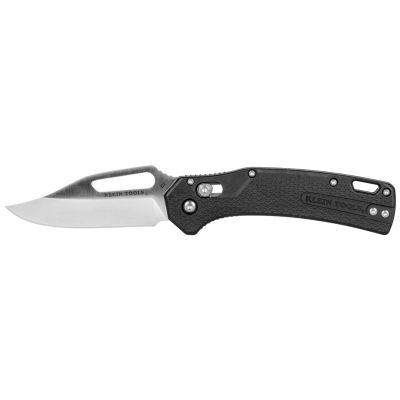 KLEOGK002BKT image(0) - Klein Tools KTO Resurgence Knife, Clip Point Blade, Black Handle