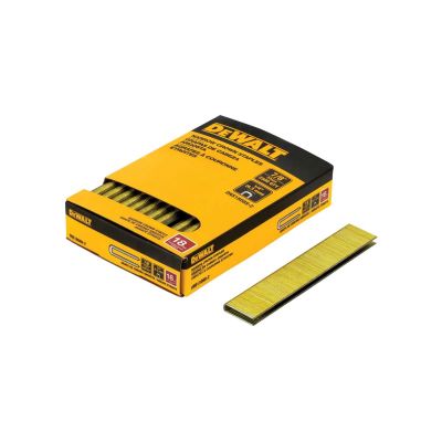 DWTDNS18088-2 image(0) - DEWALT 7/8 in. 18 Gauge 1/4 in. Crown Staples (2,500 PK)