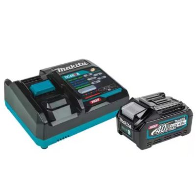 MAKBL4040DC1 image(0) - Makita 40V Max XGT 4.0AH Battery and Charger Starter Pack with BL4040 Battery and DC40RA Charger