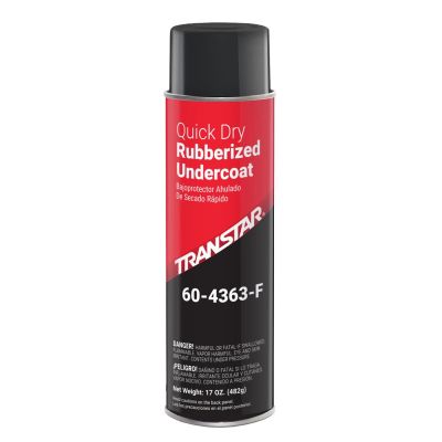 TRP60-4363-F image(0) - Transtar Autobody Products 60-4363-F Rubberized Undercoating Aerosol Can - 16 oz Net Weight - Black