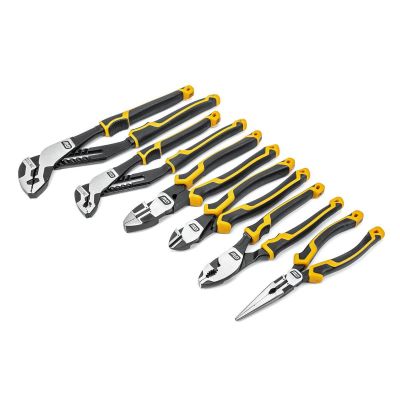 KDT82204C-06 image(1) - GearWrench 6 Piece PITBULL Dual Material Mixed Plier Set