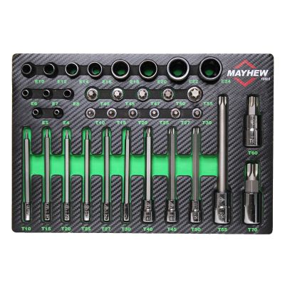 MAY16063F image(0) - Mayhew 36 PC TORX&reg; Master Socket Bit Set
