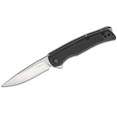 KER1428 image(0) - Kershaw Outfield Assisted Open Liner Lock 4Cr14 Drop Point Blade with Stonewashed finish EDC Folding Pocket Knife - Black
