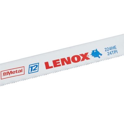 LEX20161T224HE image(0) - Lenox Tools 12 Inch 24 TPI Bi-Metal Hacksaw Blades - 2 Pack