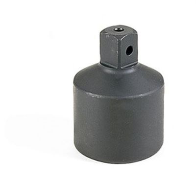 GRE5009A image(0) - Grey Pneumatic #5 Spline Female x 1" Male Adapter with Pin Hole