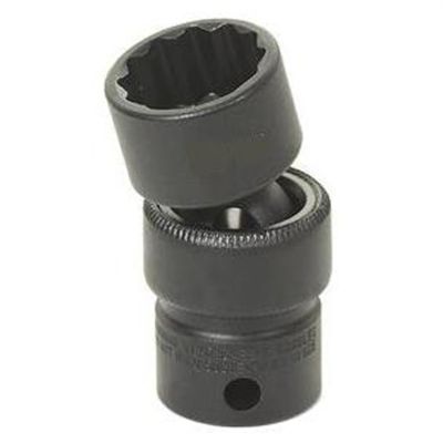GRE1116UM image(0) - Grey Pneumatic 3/8" Drive x 16mm Standard Universal- 12 Point Socket - Black
