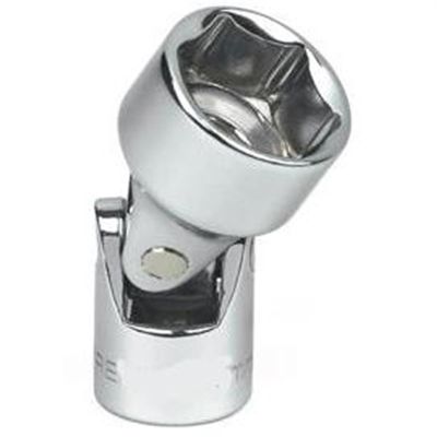 KDT80338 image(0) - GearWrench 3/8 Inch Drive 6 Point Metric Flex Socket 15mm
