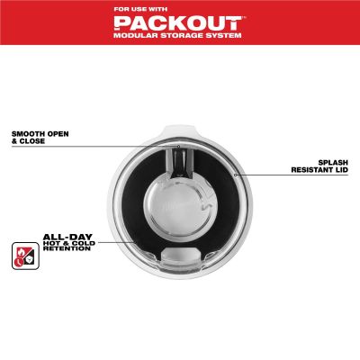 MLW48-22-8392L image(0) - Milwaukee Tool PACKOUT 20oz Tumbler Lid