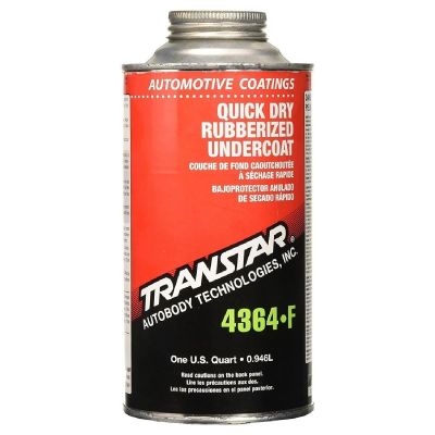 TRP4364-F image(0) - Transtar Autobody Products 4364-F - Quick Dry Rubberized Undercoat - 1 Quart Can - Black