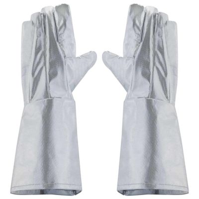 OBRHR-PB-GLOVE-LGE image(0) - Oberon Gloves - Heat Reflective Aluminized PBI Kevlar - Size: Large