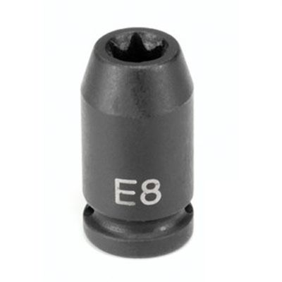 GRE911ET image(0) - Grey Pneumatic 1/4" Drive x E11 External Star Impact Socket