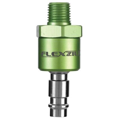 LEGA53440FZBS image(0) - Legacy Manufacturing Flexzilla Pro High Flow Ball Swivel Plug, 1/4" Body, 1/4" MNPT