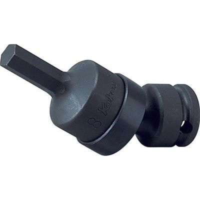 KKN13430M-10 image(0) - Ko-ken USA 13430M-10 3/8 Sq. Dr. Universal Bit Socket 10mm Hex Length 74mm