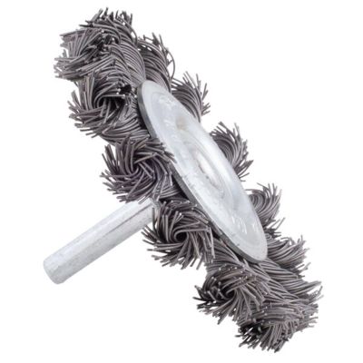 SRK13996 image(0) - Shark Industries 3-inch Mini Knotted Wire Wheel on 1/4-inch Mandrel