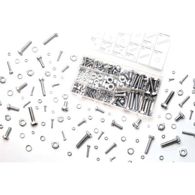 WLMW5334 image(0) - Wilmar Corp. / Performance Tool 240 Piece Metric Zinc Nuts/Bolt Assortment