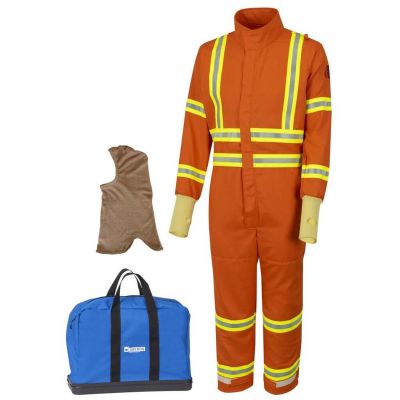 OBRGES6A-ES-M image(0) - OBERON Suit Kit - Gas Extraction - 6 Second GES6 - Comes with Coveralls, Balaclava and Carrying Bag - With Escape Strap  - Color: Orange - Size: Medium