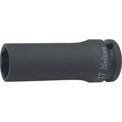 KKN14310M-14 image(0) - Ko-ken USA 14310M-14 1/2 Sq. Dr. Socket 14mm Surface Drive Length 80mm