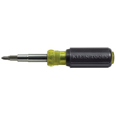 KLE32500 image(0) - Klein Tools Multi-Bit Screwdriver / Nut Driver, 11-in-1, Ph, Sl, Sq, TORX Bits