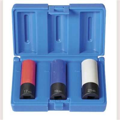 GRE1503TP image(0) - Grey Pneumatic 1/2" Drive 3 Piece E.T.W. Wheel/Nut Protector Set