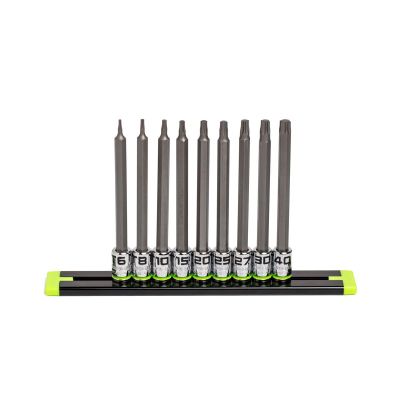 GETSTA9LS image(0) - Grip Edge Tools 9 Piece Long 1/4 Inch Drive RPT Star Driver Set