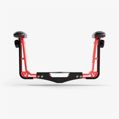 VYPAAA-B-R-QHACM image(0) - Vyper Industrial RSM/ESM Armrest Attachment - Black Cushion ; Red Supports; QH/ACME