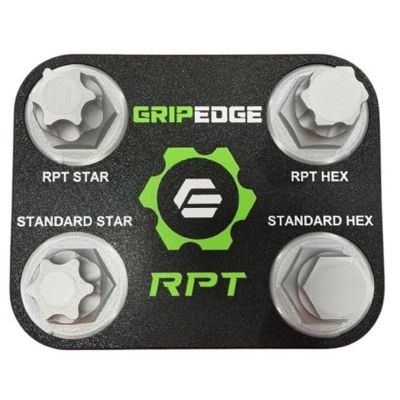GETRPT-DB image(0) - GripEdge Tools GripEdge RPT Profile Comparison Board &hyphen; Hex & Star Variants