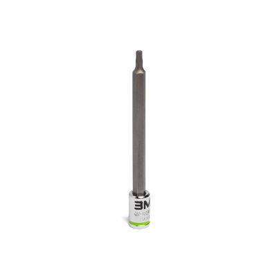 GETHAM3L image(0) - Grip Edge Tools 3mm 1/4" Dr Long RPT Hex bit socket