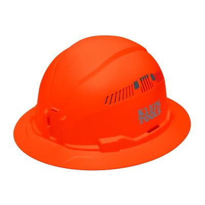KLE60921 image(0) - Klein Tools Hard Hat, Vented, Full Brim Style, Red