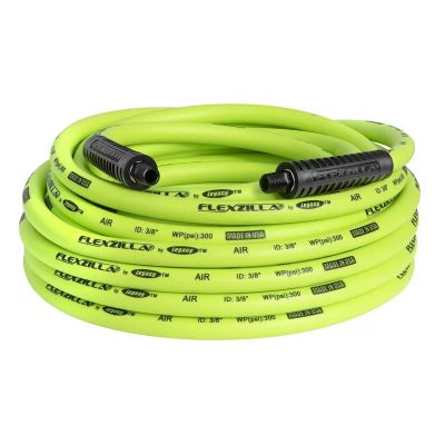 LEGHFZ3850YW2 image(1) - Legacy Manufacturing Flexzilla Air Hose, 3/8" x 50', 1/4" MNPT Fittings