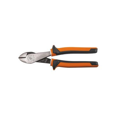 KLE200048EINS image(0) - Klein Tools Diagonal Cutting Pliers, Insulated, Angled Head, 8-Inch
