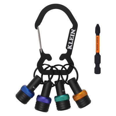KLEK33850 image(0) - Klein Tools Bit Holder Keychain Set, 5-Piece