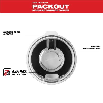 MLW48-22-8393L image(0) - Milwaukee Tool PACKOUT 30oz Tumbler Lid