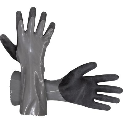SAS6701801 image(0) - SAS Safety Chem Defender PVC Chemical Resistant Gloves - L/XL