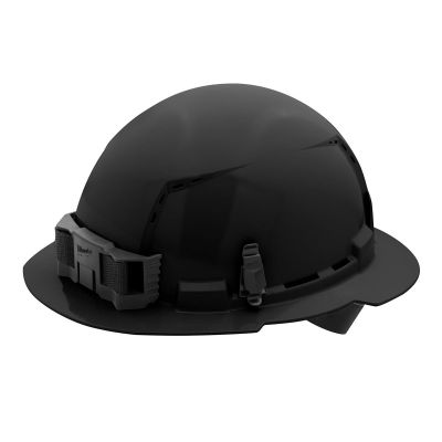 MLW48-73-1211 image(0) - Milwaukee Tool BOLT Black Full Brim Vented Hard Hat w/4pt Ratcheting Suspension (USA) - Type 1, Class C
