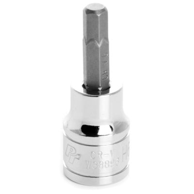 WLMW38896 image(0) - Wilmar Corp. / Performance Tool 3/8" Drive 6mm Hex Bit Socket