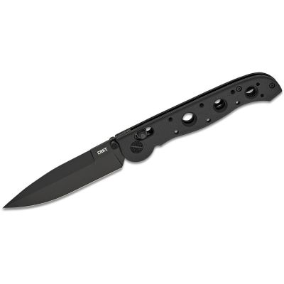 CRKM16-03XK image(0) - CRKT (Columbia River Knife) M16-03XK D2 EDP Plain Blade Folding Knife with Crossbar Lock Grivory Handle - Black