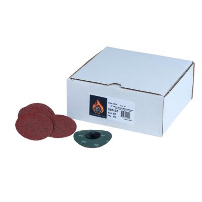 HIT350-25 image(0) - High Teck Products 350-25 R-Style Disc, 3 in Dia, 50 Grit, Aluminum Oxide, Polymer Backing