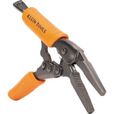 KLE38620 image(0) - Klein Tools C-Clamp Locking Pliers With Swivel Jaws, 6-Inch