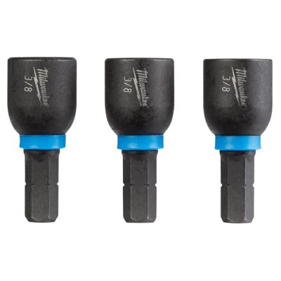 MLW49-66-4515 image(0) - Milwaukee Tool SHOCKWAVE Impact Duty 3/8&rdquo; Insert Magnetic Nut Driver 3PK