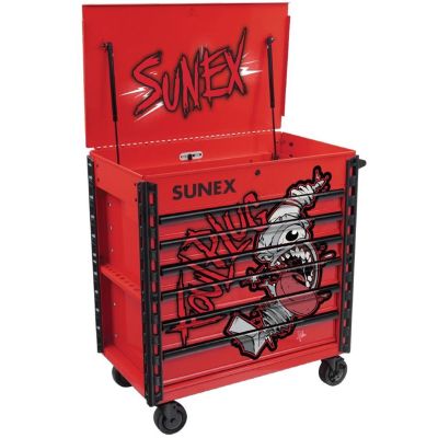 SUN8056FDRFOULPLUG image(0) - SUNEX Tony Squindo FOUL PLUG Premium Full Drawer Service Cart