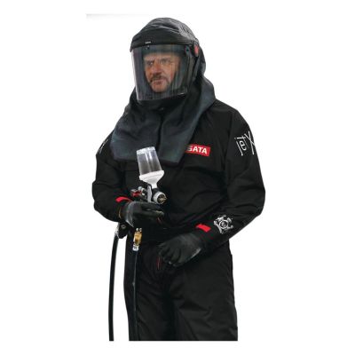 SAT550058BK image(0) - SATA Pro Series Paint Suit, Black, Xlarge - Mask Not Included