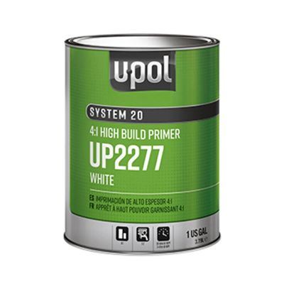 UPO2277 image(0) - U Pol Products SYSTEM 20 National Rule 4:1 High Build Primer - 1 Gallon Tin - White