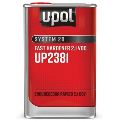 UPO2381 image(0) - U Pol Products SYSTEM 20 UP2381 Fast Hardener, 1 L Tin, Clear, Liquid, Use With: 2.1 VOC 2K Primers and Clearcoats
