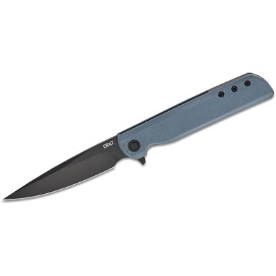 CRK3801KN image(0) - CRKT (Columbia River Knife) LCK + 14C28N Oxide Plain Blade Folding Knife with Liner Lock G10 Handle - Black/Gray
