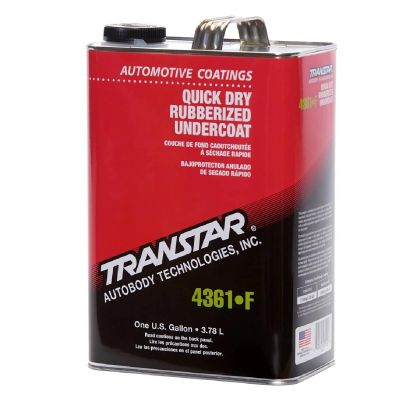 TRP4361-F image(0) - Transtar Autobody Products 4361-F - Quick Dry Rubberized Undercoat - 1 Gallon - Black