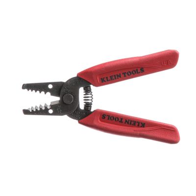KLE11049 image(0) - Klein Tools Wire Stripper-Cutter Flat Design for 8-18 AWG Str&ed Wire