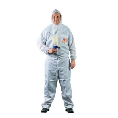 HITPS215W image(0) - High Teck Products PS215W Premium Paint Suit, X-Large, White, 2-Way Zipper