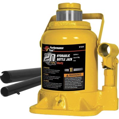 WLMW1644 image(1) - Wilmar Corp. / Performance Tool 20 Ton Shorty Hydraulic Bottle Jack